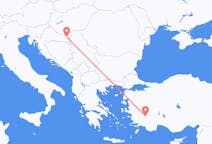 Fly fra Osijek til Denizli