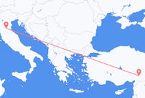 Fly fra Kahramanmaraş til Bologna