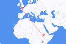 Flights from Gambela, Ethiopia to Nantes, France