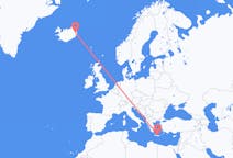 Flights from Egilsstaðir, Iceland to Heraklion, Greece