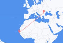 Flyreiser fra Dakar, til București