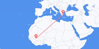 Flyreiser fra Mali til Hellas
