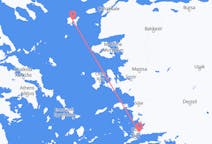Flyreiser fra Lemnos, Hellas til Bodrum, Tyrkia