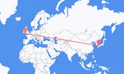 Flyrejser fra Matsuyama, Japan til Newquay, England