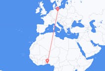 Flyreiser fra Cotonou, Benin til Berlin, Tyskland