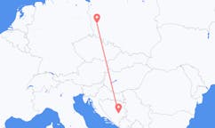 Flyreiser fra Sarajevo, til Zielona Góra