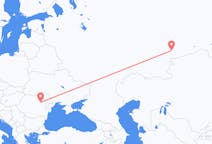 Fly fra Tjeljabinsk til Bacău