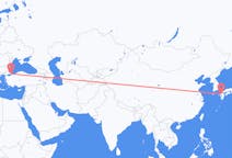 Flyreiser fra Saga, Japan til Istanbul, Tyrkia