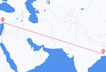 出发地 印度出发地 加尔各答目的地 土耳其阿达纳的航班