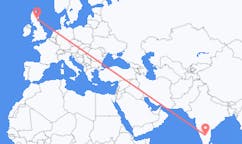 Flyrejser fra Bangalore, Indien til Dundee, Skotland