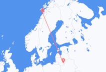 Flights from Vilnius in Lithuania to Bodø in Norway