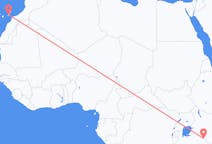 Flyg från Mount Kilimanjaro, Tanzania till Ajuy, Spanien