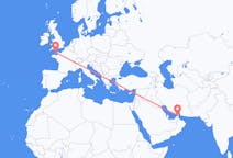 เที่ยวบินจาก Ras al-Khaimah สหรัฐอาหรับเอมิเรตส์ ไปยัง เกิร์นซีย์ สหรัฐอาหรับเอมิเรตส์