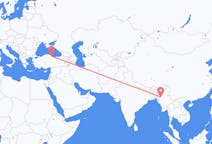 Flights from Kalay, Myanmar (Burma) to Samsun, Turkey