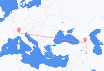 Loty z Tbilisi, Gruzja do Mediolan, Włochy