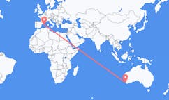 Vols de Busselton, Australie vers Mahón, Espagne