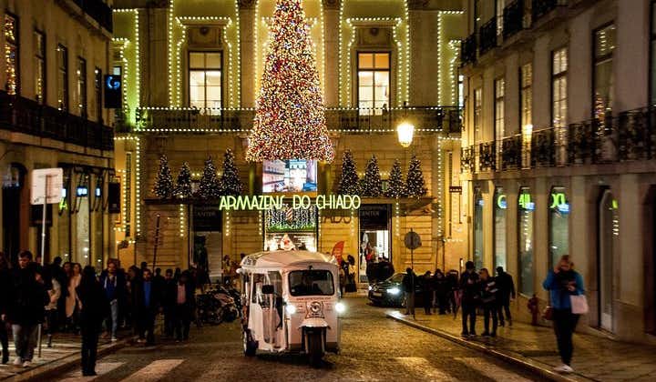 1.30Hour Lisbon Street Christmas Lights Tour - Private Tuk