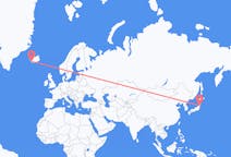 Flyreiser fra Sendai, Japan til Reykjavík, Island
