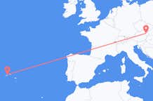 Flyreiser fra São Jorge, Portugal til Vienna, Østerrike