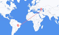 Flights from Uberlândia, Brazil to Kars, Turkey