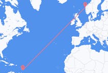 Flights from Bridgetown to Florø