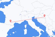Flyreiser fra Osijek, Kroatia til Toulouse, Frankrike