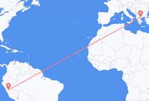 Flyrejser fra Huánuco, Peru til Thessaloniki, Grækenland