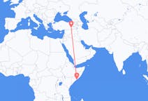 Flyg från Mogadishu, Somalia till Batman, Turkiet