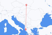 出发地 斯洛伐克波普拉德目的地 希腊克基拉市的航班