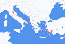 Рейсы из Перуджи, Италия в Даламан, Турция