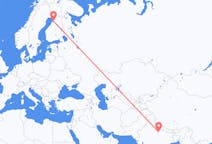 Flyreiser fra Lucknow, India til Uleåborg, Finland