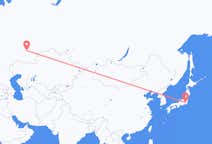Flyrejser fra Tokyo, Japan til Ufa, Rusland