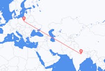Flyrejser fra Allahabad, Indien til Warszawa, Polen