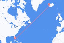 Flyrejser fra Key West til Reykjavík