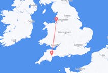 Flyrejser fra Exeter, England til Liverpool, England