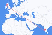 Flyreiser fra Kozhikode, India til Belfast, Nord-Irland
