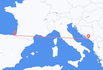 クロアチアのドゥブロヴニクから、スペインのサンセバスティアンまでのフライト