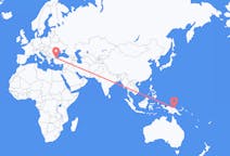 Flyreiser fra Wewak, Papua Ny-Guinea til Istanbul, Tyrkia