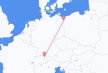Flights from Szczecin, Poland to Thal, Switzerland