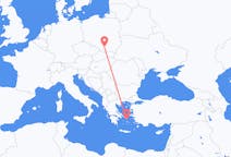 Vuelos desde Cracovia, Polonia a Mykonos, Grecia