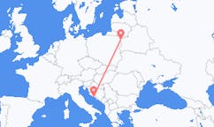 Flights from Grodno, Belarus to Split, Croatia