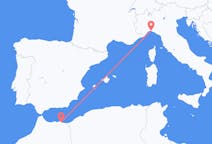 Flyreiser fra Nador, Marokko til Genova, Italia