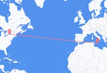 Flyreiser fra Rochester, USA til Malta, Malta