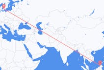 Flights from from Kota Kinabalu to Copenhagen
