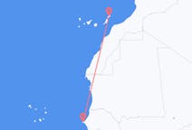 Flug frá Dakar til Lanzarote