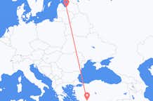 Vluchten van Riga, Pescara naar Antalya
