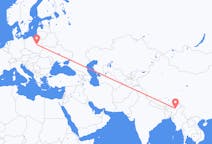 Flyrejser fra Jorhat, Indien til Warszawa, Polen