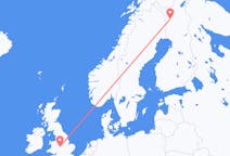 Vluchten van Kolari, Finland naar Birmingham, Engeland