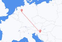 Vols de Münster, Allemagne pour Zagreb, Croatie