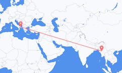 Flyg från Bagan, Myanmar (Burma) till Brindisi, Myanmar (Burma)